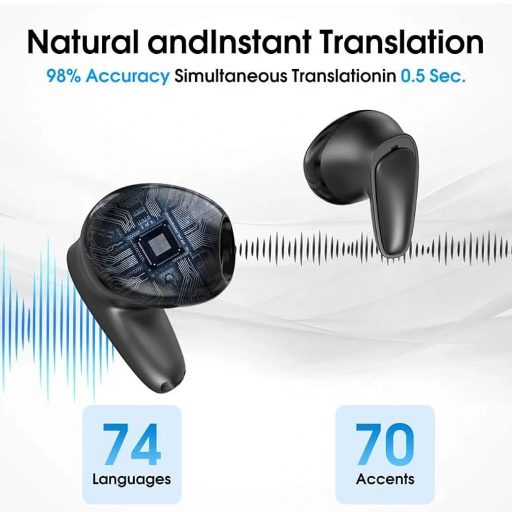 Language translation earbuds